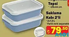 SAKLAMA KABI 2'Lİ SAKLAMA KABI 2'Lİ